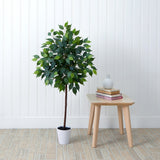 4’ Artificial Ficus Tree with Decorative Planter-Plant in Planter-Parc Decor