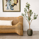 4’ Artificial Olive Tree with Natural Trunk-Tree-Parc Decor