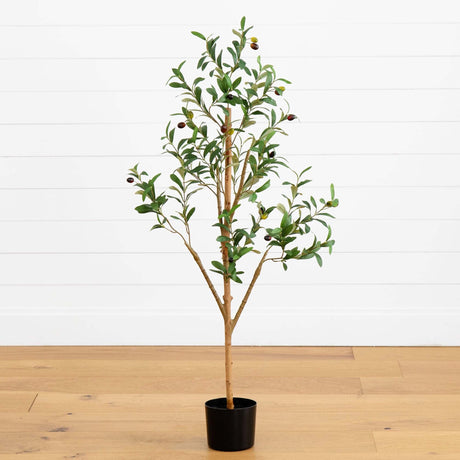 4’ Artificial Olive Tree with Natural Trunk-Tree-Parc Decor