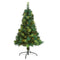 4' Assorted Green Scotch Pine Artificial Christmas Tree with 70 LED Lights-Christmas Tree-Parc Decor