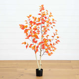4’ Autumn Birch Artificial Fall Tree-Tree-Parc Decor