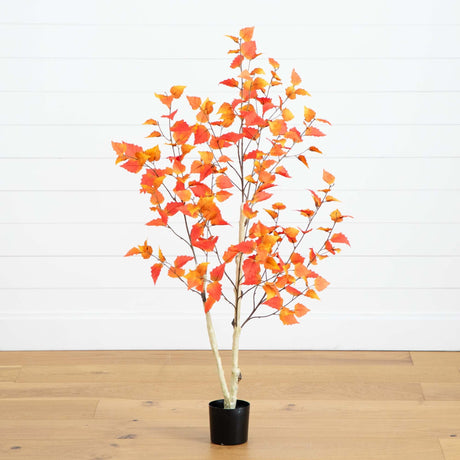 4’ Autumn Birch Artificial Fall Tree-Tree-Parc Decor