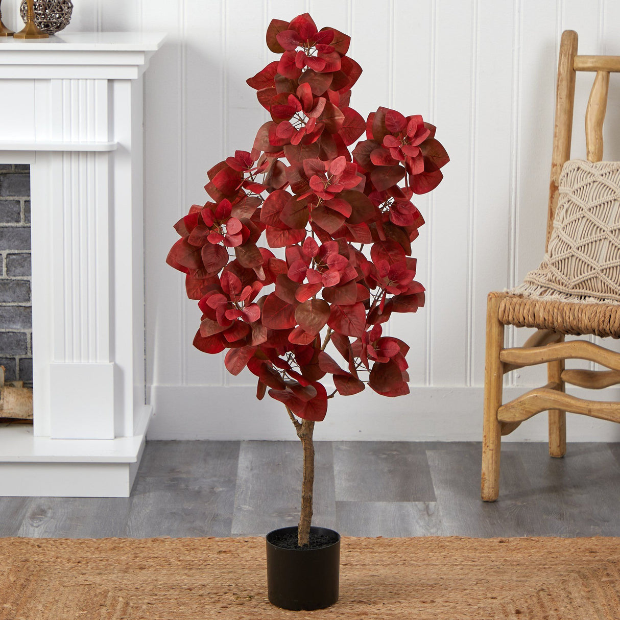 4’ Autumn Pomegranate Artificial Tree-Tree-Parc Decor