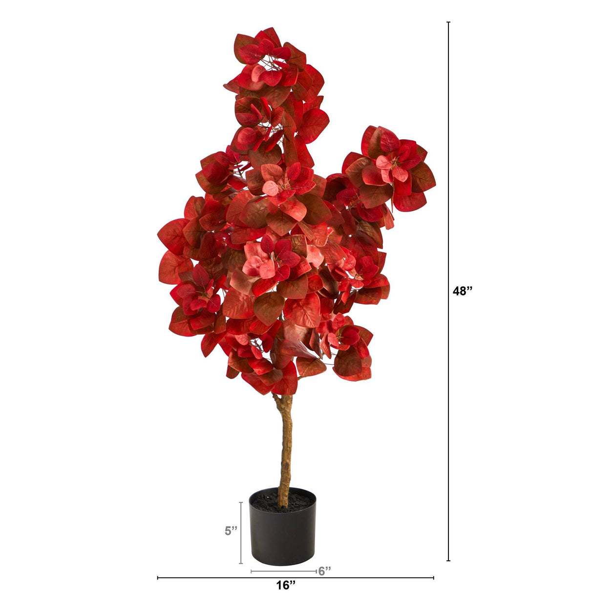 4’ Autumn Pomegranate Artificial Tree-Tree-Parc Decor