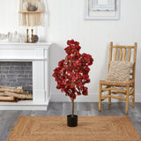 4’ Autumn Pomegranate Artificial Tree-Tree-Parc Decor