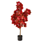 4’ Autumn Pomegranate Artificial Tree-Tree-Parc Decor