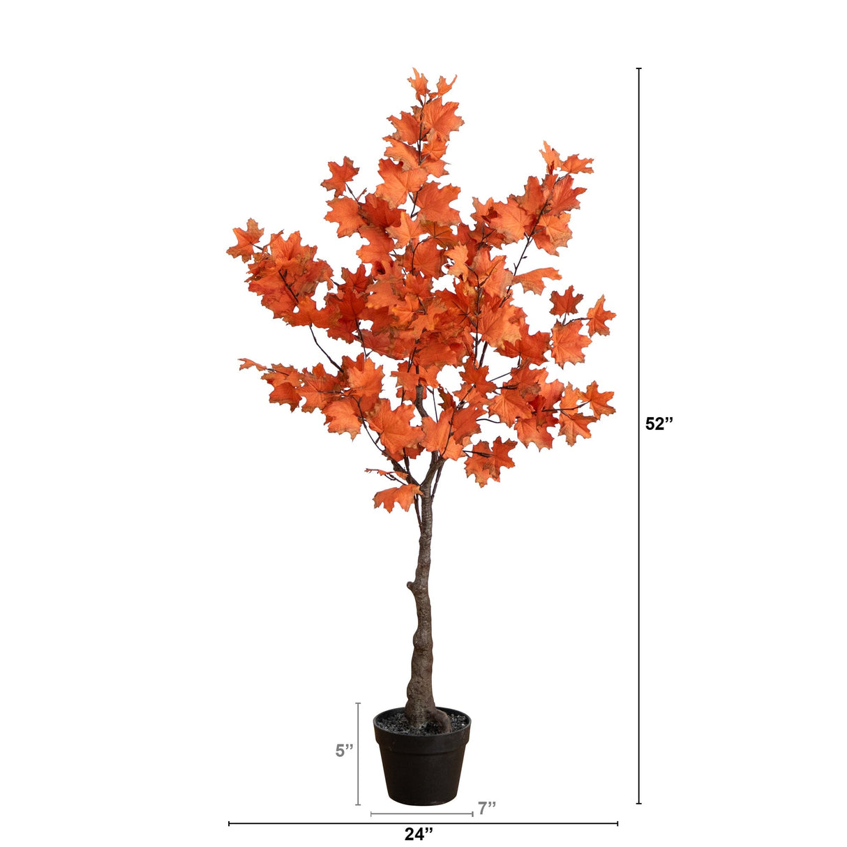 4' Autumn Rustic Maple Artificial Fall Tree-Tree-Parc Decor