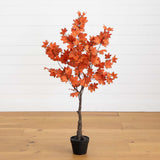 4' Autumn Rustic Maple Artificial Fall Tree-Tree-Parc Decor