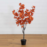 4’ Autumn Smoky Maple Artificial Fall Tree-Tree-Parc Decor