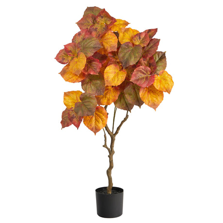 4’ Autumn Umbrella Ficus Fall Artificial Tree-Tree-Parc Decor