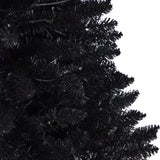 4’ Black Halloween Artificial Christmas Tree in Urn with 100 Orange LED Lights-Christmas Tree-Parc Decor