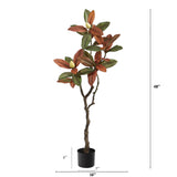 4’ Fall Magnolia Artificial Tree-Tree-Parc Decor