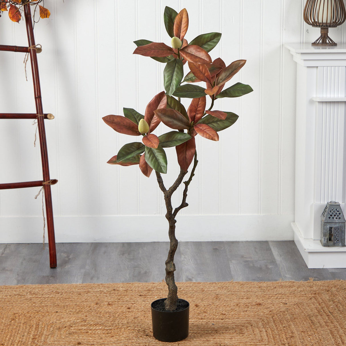 4’ Fall Magnolia Artificial Tree-Tree-Parc Decor