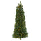 4' Flat Back Wall Hanging Artificial Christmas Tree with 50 Clear LED Lights-Christmas Tree-Parc Decor