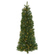 4' Flat Back Wall Hanging Artificial Christmas Tree with 50 Clear LED Lights-Christmas Tree-Parc Decor