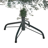 4’ Flocked Livingston Fir Artificial Christmas Tree with Pine Cones and 150 Clear Warm LED Lights-Christmas Tree-Parc Decor