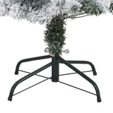 4' Flocked Rock Springs Spruce Artificial Christmas Tree with 100 Clear LED Lights-Christmas Tree-Parc Decor