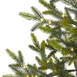 4’ Fraser Fir “Natural Look” Artificial Christmas Tree with 100 Clear LED Lights, a Burlap Base and 403 Bendable Branches-Christmas Tree-Parc Decor