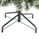 4’ Frosted Swiss Pine Artificial Christmas Tree with 100 Clear LED Lights and Berries-Christmas Tree-Parc Decor