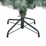 4’ Frosted Tip British Columbia Mountain Pine Artificial Christmas Tree with 100 Clear Lights, Pine Cones and 228 Bendable Branches-Christmas Tree-Parc Decor