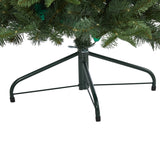 4’ Grand Teton Spruce Flat Back Artificial Christmas Tree with 90 Clear LED Lights and 369 Bendable Branches-Christmas Tree-Parc Decor