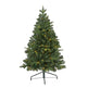 4’ Grand Teton Spruce Flat Back Artificial Christmas Tree with 90 Clear LED Lights and 369 Bendable Branches-Christmas Tree-Parc Decor