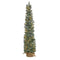 4’ Green Pine Artificial Christmas Tree with 70 Warm White Lights Set in a Burlap Base-Christmas Tree-Parc Decor