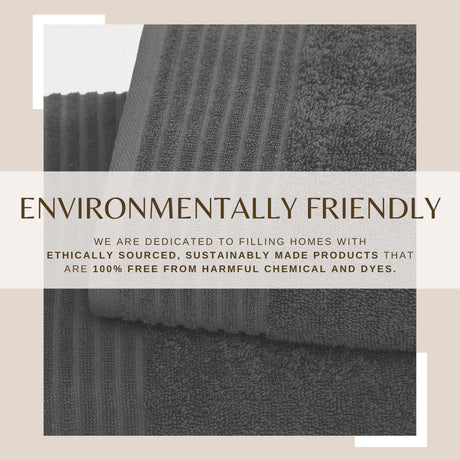 4 Pack Cotton Bath Towels - Kasper Collection