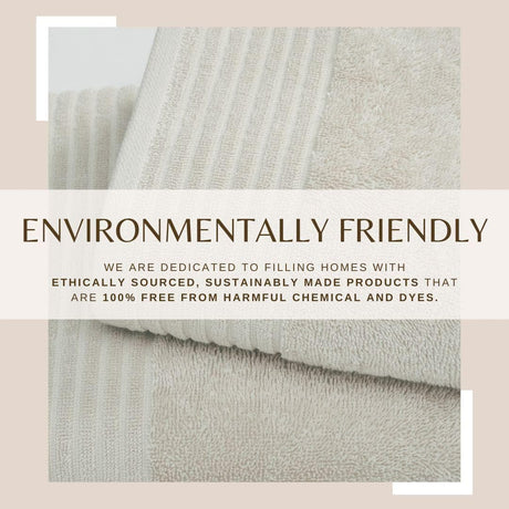 4 Pack Cotton Bath Towels - Kasper Collection