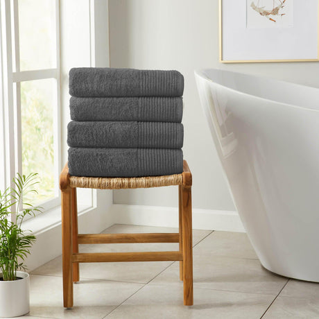 4 Pack Cotton Bath Towels - Kasper Collection-Bath Towels-Parc Decor