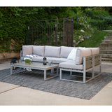 4-Piece Jane Outdoor Patio Conversation Set with Cushions-Outdoor-Parc Decor
