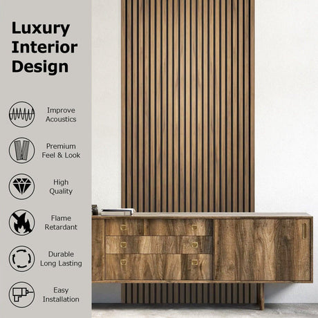 4-Piece Pack Veneer Sound Acoustic Wood Wall Panels-隔音板-Parc Decor