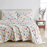 4-Piece Printed Plush Sheet - Velvet Luxe Collection-Sheets-Parc Decor