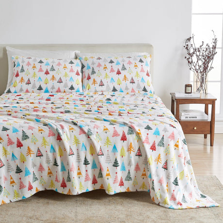 4-Piece Printed Plush Sheet - Velvet Luxe Collection-Sheets-Parc Decor