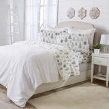 4-Piece Printed Plush Sheet - Velvet Luxe Collection-Sheets-Parc Decor