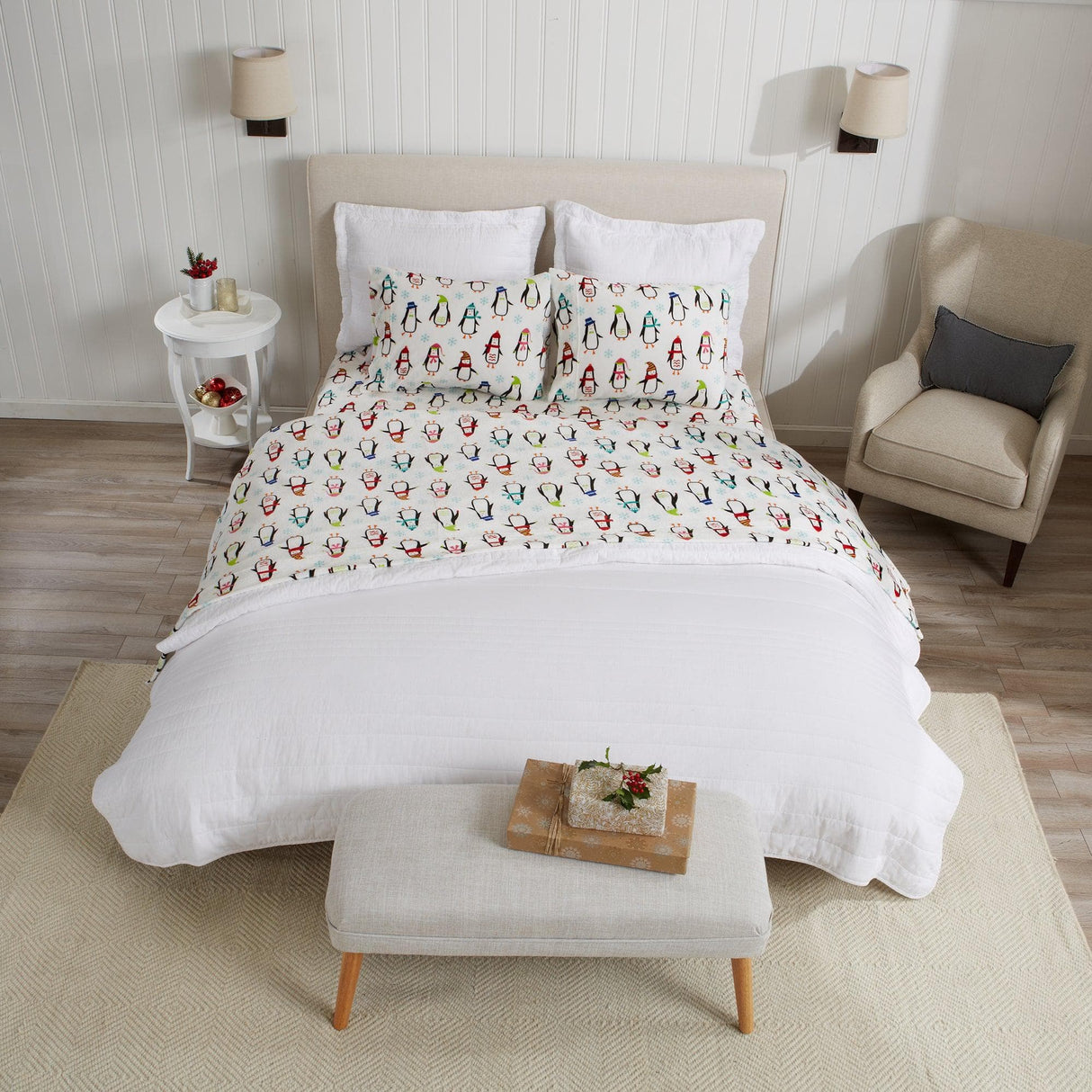 4-Piece Printed Plush Sheet - Velvet Luxe Collection-Sheets-Parc Decor