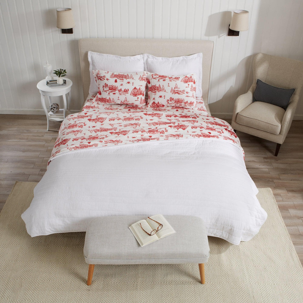 4-Piece Printed Plush Sheet - Velvet Luxe Collection-Sheets-Parc Decor