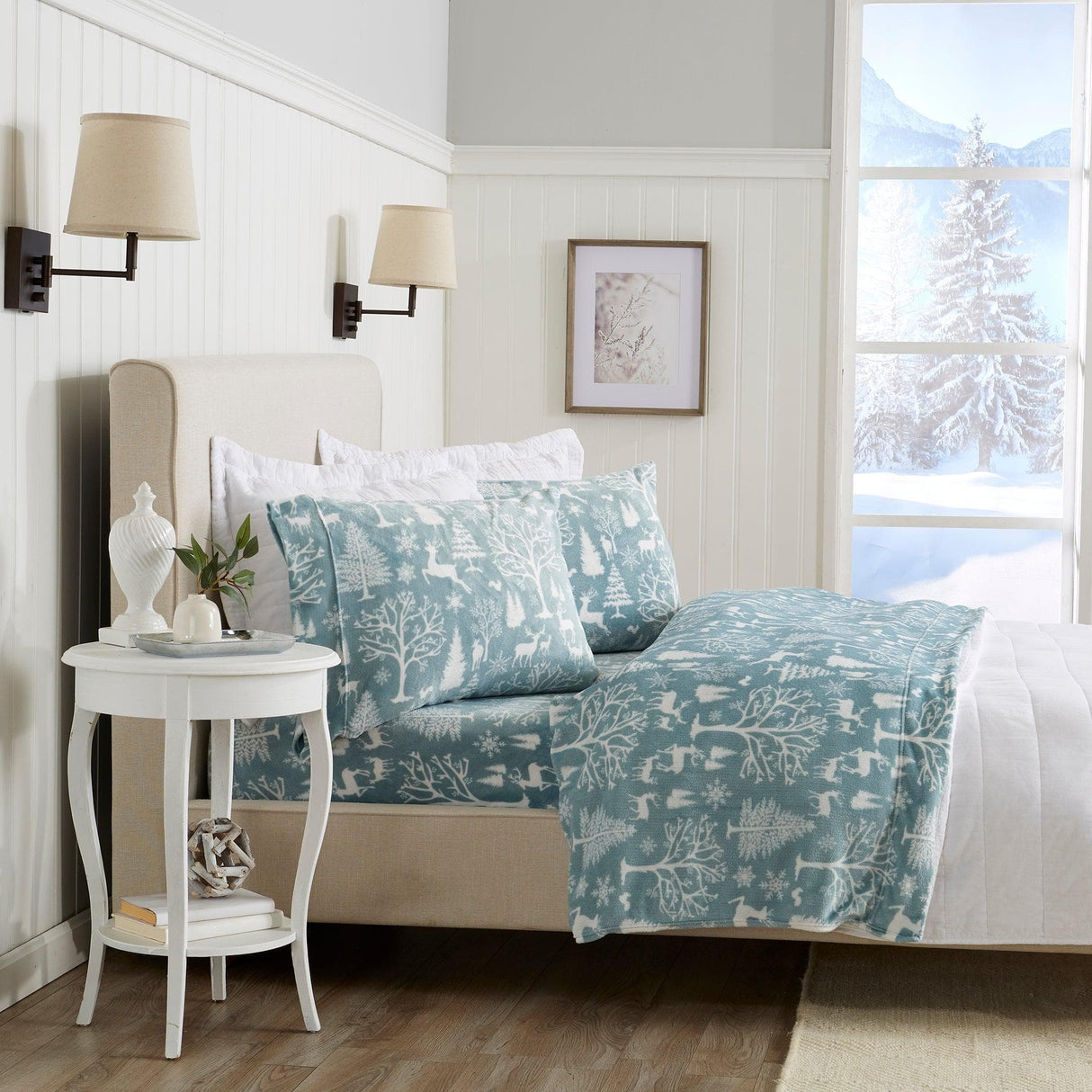 4-Piece Printed Plush Sheet - Velvet Luxe Collection-Sheets-Parc Decor