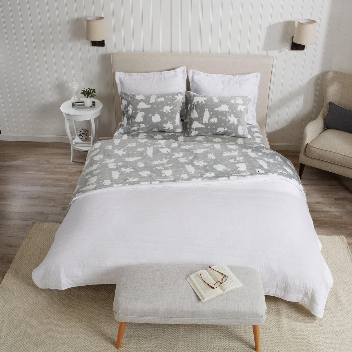 4-Piece Printed Plush Sheet - Velvet Luxe Collection-Sheets-Parc Decor