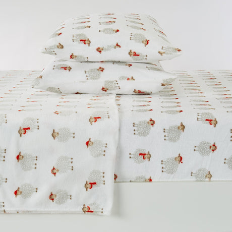 4-Piece Printed Plush Sheet - Velvet Luxe Collection-Sheets-Parc Decor