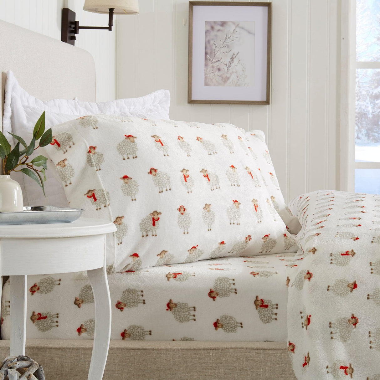 4-Piece Printed Plush Sheet - Velvet Luxe Collection-Sheets-Parc Decor