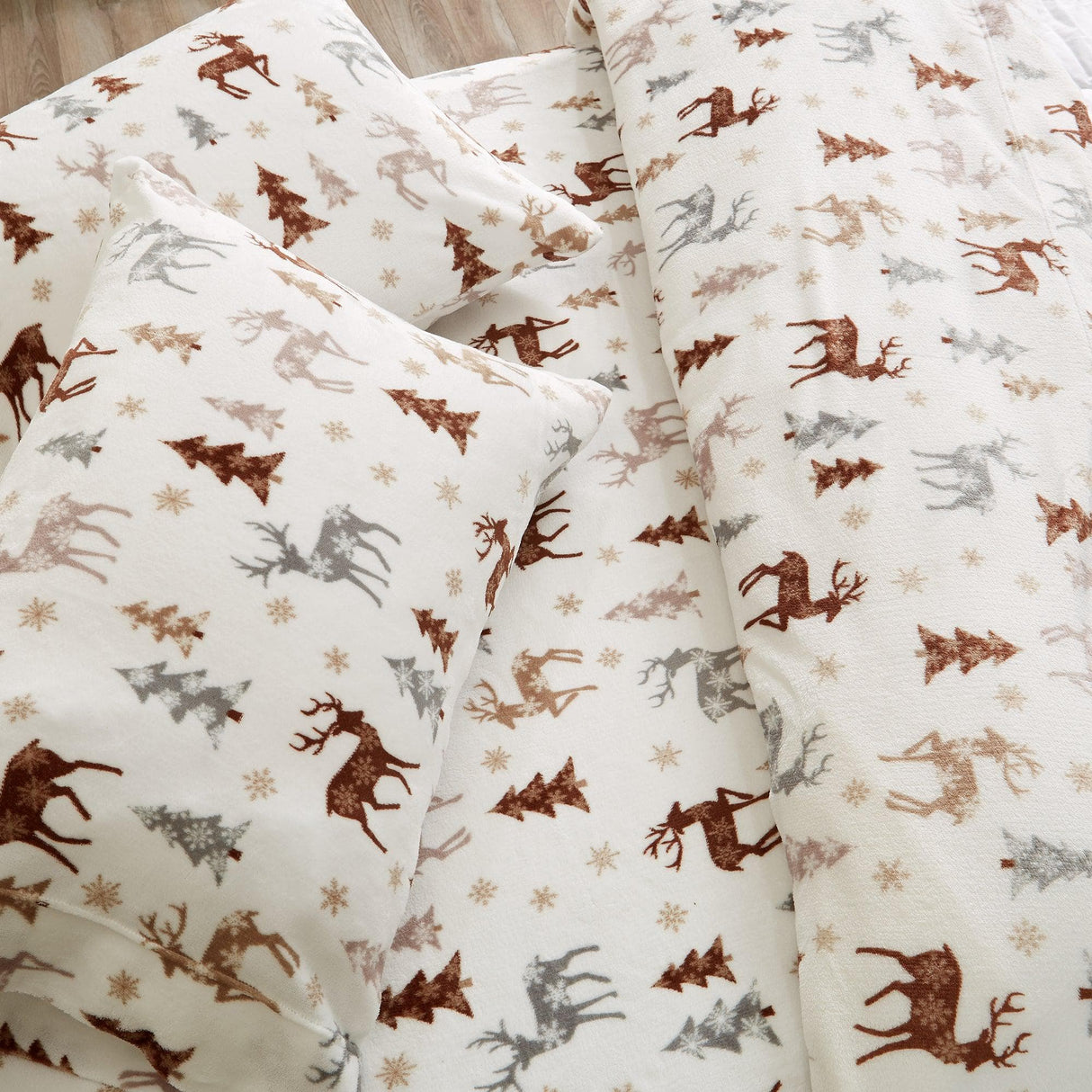 4-Piece Printed Plush Sheet - Velvet Luxe Collection-Sheets-Parc Decor