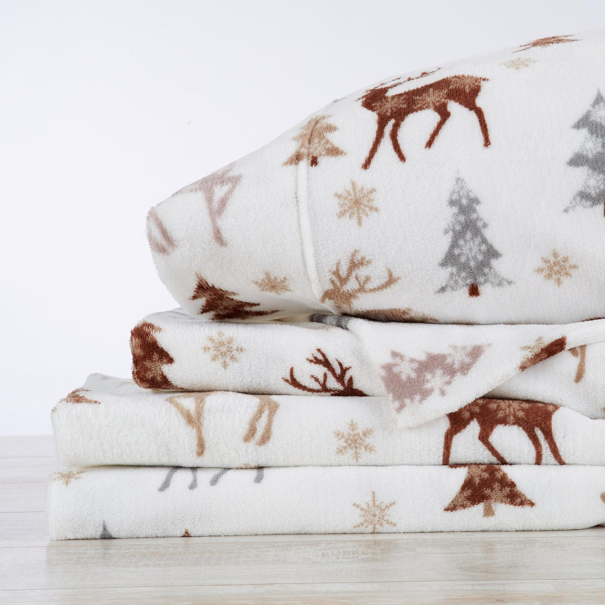 4-Piece Printed Plush Sheet - Velvet Luxe Collection-Sheets-Parc Decor