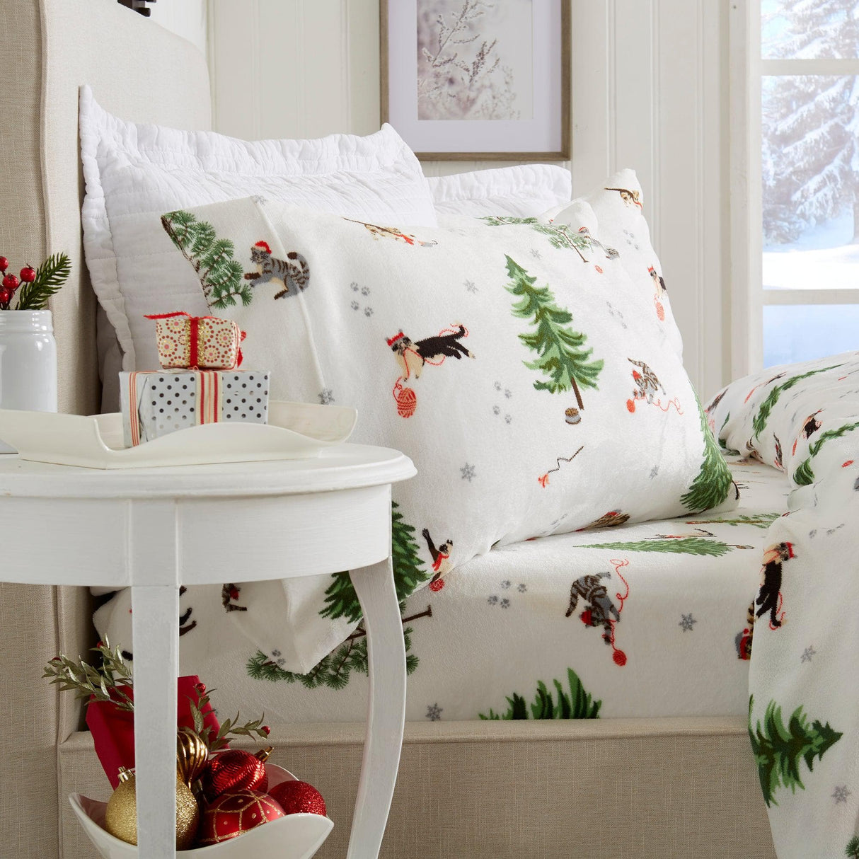 4-Piece Printed Plush Sheet - Velvet Luxe Collection-Sheets-Parc Decor