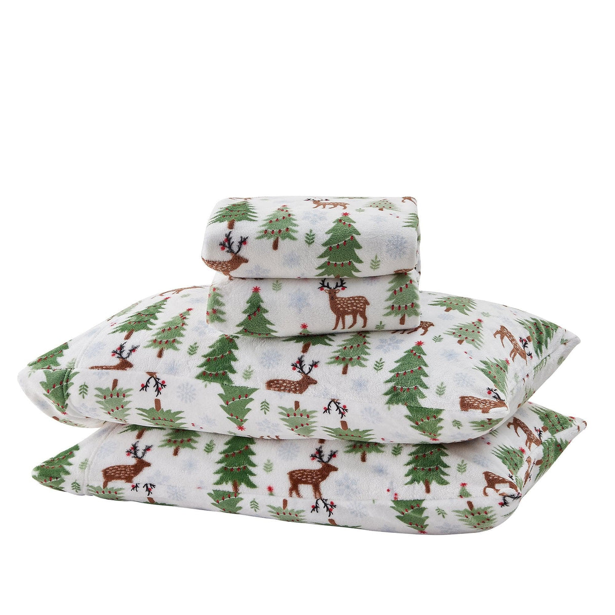 4-Piece Printed Plush Sheet - Velvet Luxe Collection-Sheets-Parc Decor