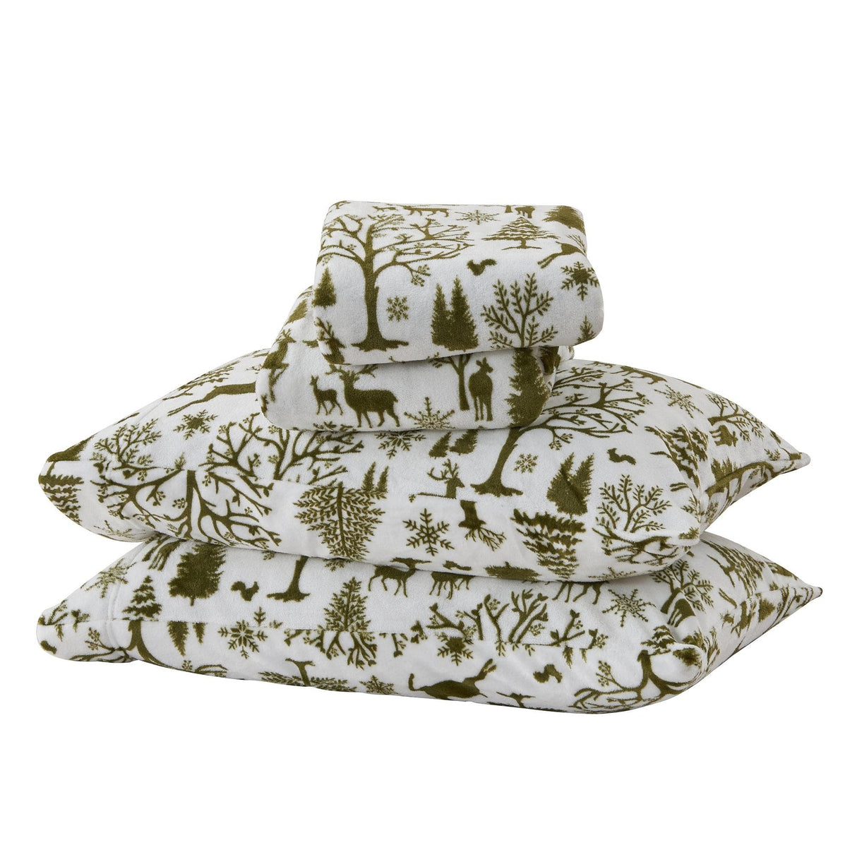 4-Piece Printed Plush Sheet - Velvet Luxe Collection-Sheets-Parc Decor