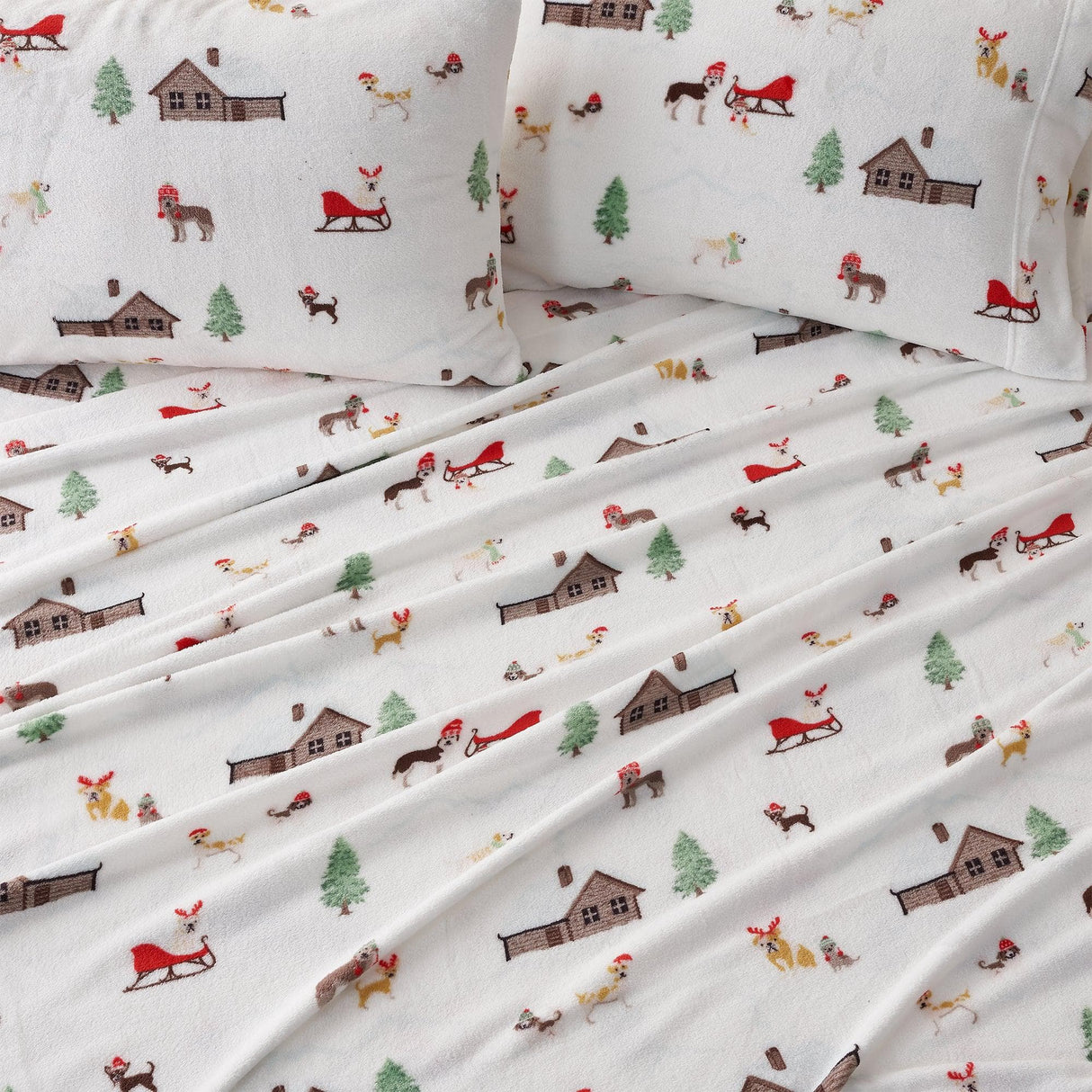 4-Piece Printed Plush Sheet - Velvet Luxe Collection-Sheets-Parc Decor