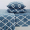 4-Piece Printed Plush Sheet - Velvet Luxe Lattice Collection-Sheets-Parc Decor