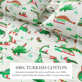 4-Piece Turkish Cotton Christmas Flannel Sheet - Whittaker Collection-Sheets-Parc Decor
