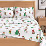 4-Piece Turkish Cotton Christmas Flannel Sheet - Whittaker Collection-Sheets-Parc Decor